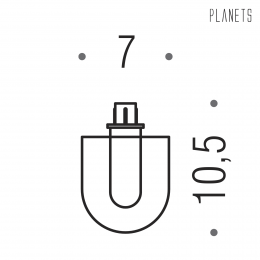 Ciuffo in setola Colombo Design Planets B9857