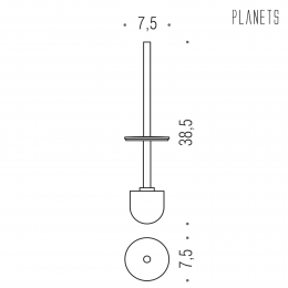 Manico con ciuffo Colombo Design Planets B9858