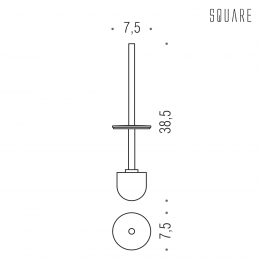 Manico con ciuffo Colombo Design Square B9858