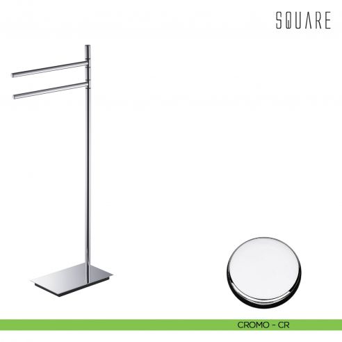 Piantana porta salvietta Colombo Design Square cromo