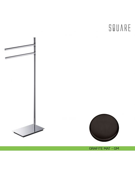 Piantana porta salvietta Colombo Design Square grafite mat