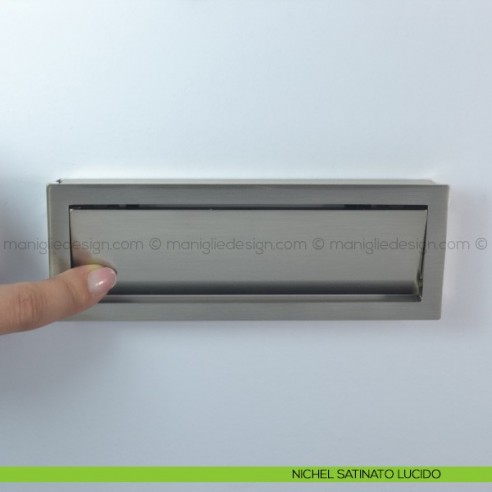 Maniglia incasso per mobile Confalonieri MB09107A nichel satinato lucido