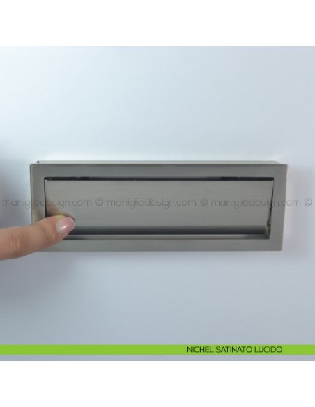Maniglia incasso per mobile Confalonieri MB09107A nichel satinato lucido