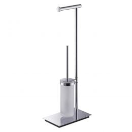 Piantana porta rotolo e porta scopino sospeso Colombo Design Square