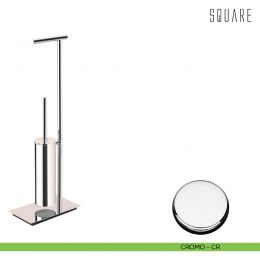 Piantana porta rotolo e porta scopino sospeso Colombo Design Square 2