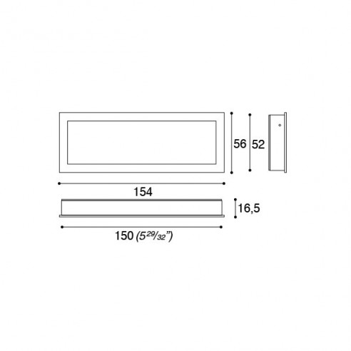 Maniglia incasso per mobile Confalonieri MB09107A disegno