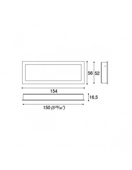 Maniglia incasso per mobile Confalonieri MB09107A disegno