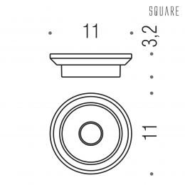 Porta sapone Colombo Design Square B9951