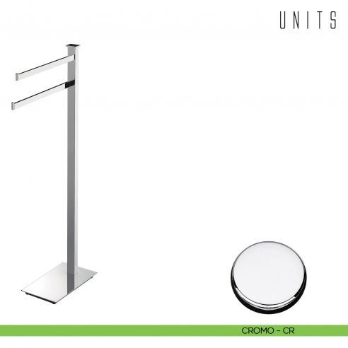 Piantana porta salvietta Colombo Design Units cromo