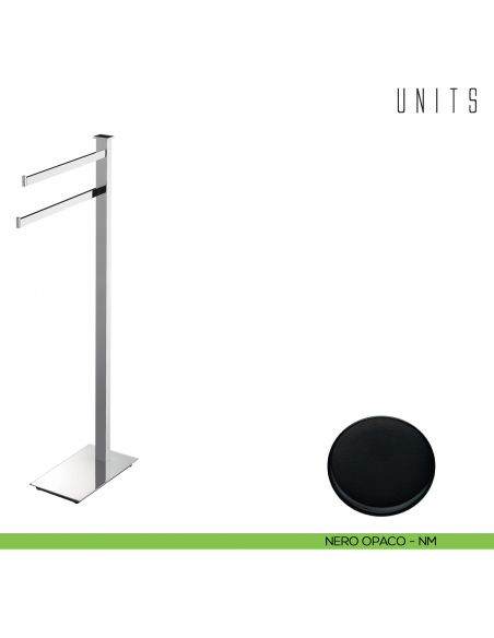 Piantana porta salvietta Colombo Design Units nero opaco