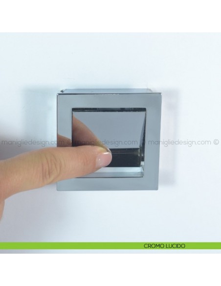 Maniglia incasso per mobile Confalonieri MB09107B cromo lucido