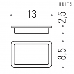 Porta sapone Colombo Design Units B6251