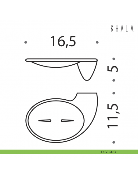 Porta sapone Colombo Design Khala disegno