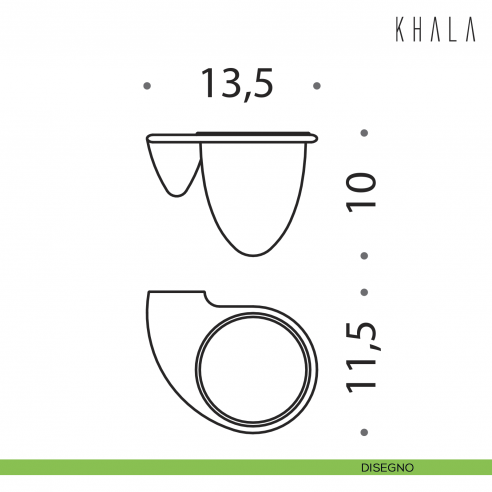 Porta bicchiere Colombo Design Khala disegno