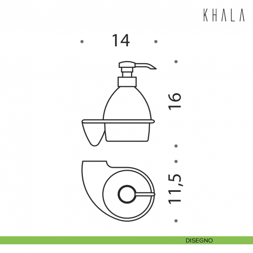 Spandisapone da muro Colombo Design Khala disegno