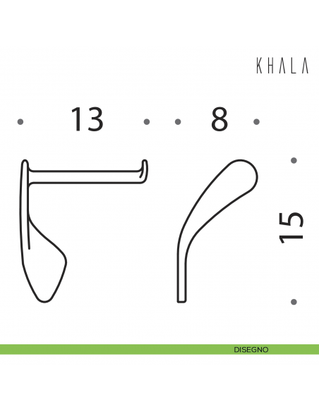 Porta rotolo Colombo Design Khala disegno