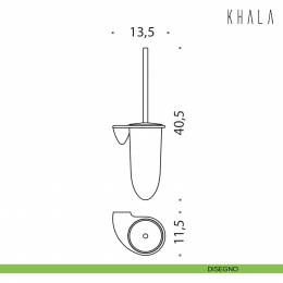 Porta scopino sospeso Colombo Design Khala 2