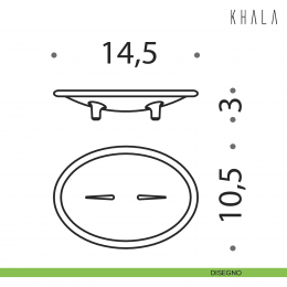 Porta sapone d'appoggio Colombo Design Khala 2