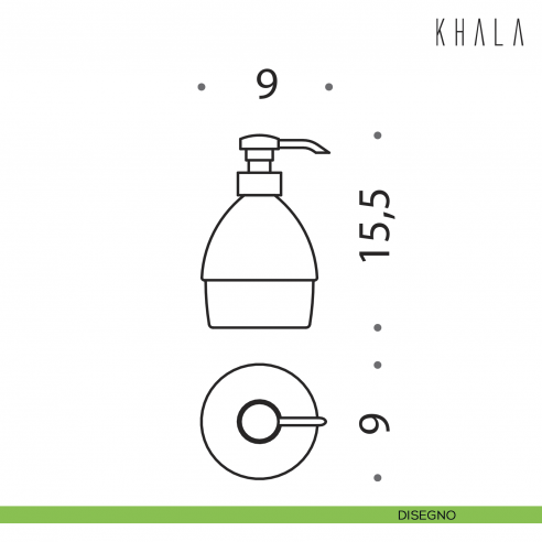 Spandisapone d'appoggio Colombo Design Khala disegno