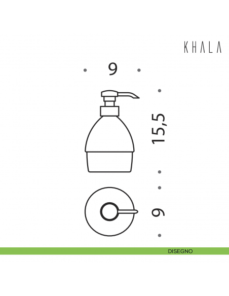 Spandisapone d'appoggio Colombo Design Khala disegno