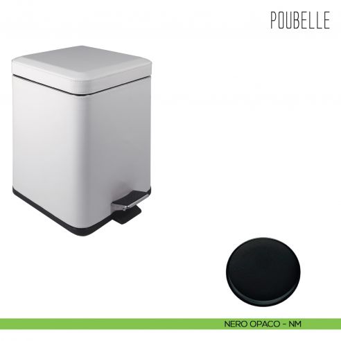 Pattumiera in acciaio inox Colombo Design litri 3 B9210 neromat