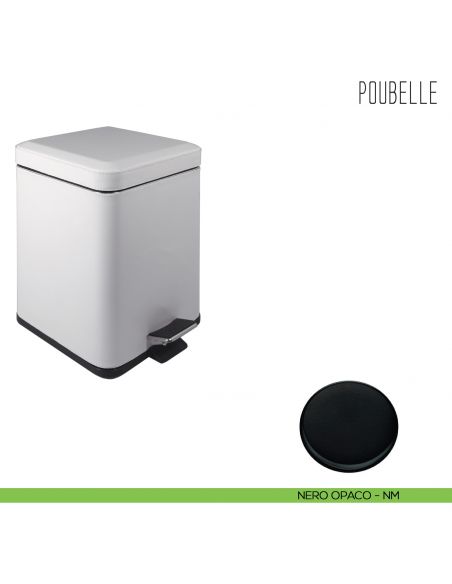 Pattumiera in acciaio inox Colombo Design litri 3 B9210 neromat