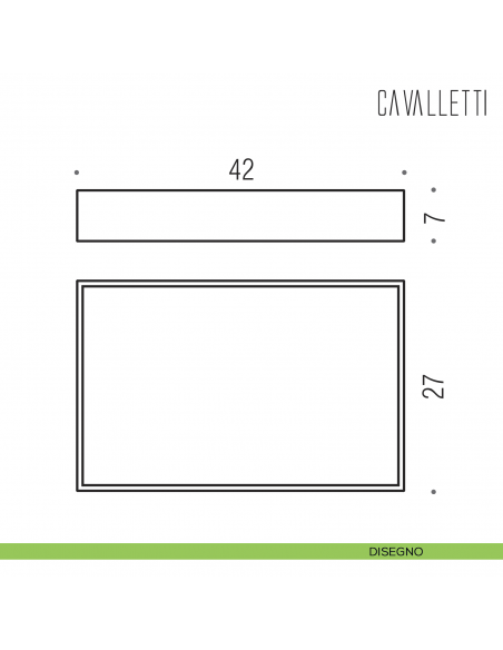 Vassoio porta oggetti per cavalletto B9736 Colombo Design disegno