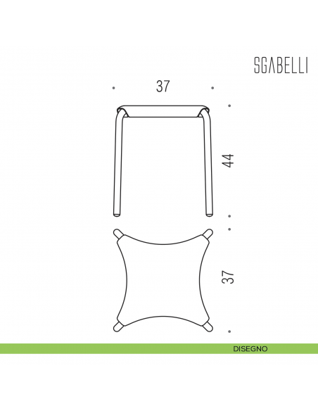 Sgabello Sit Colombo Design disegno