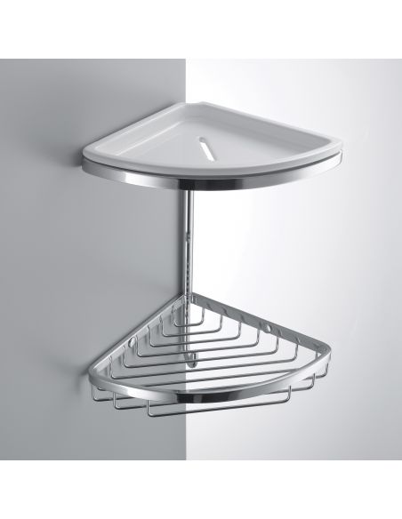 Angolare doccia Colombo Design con cestino, vaschetta e gangio