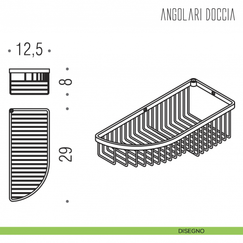 Angolare doccia Colombo Design disegno