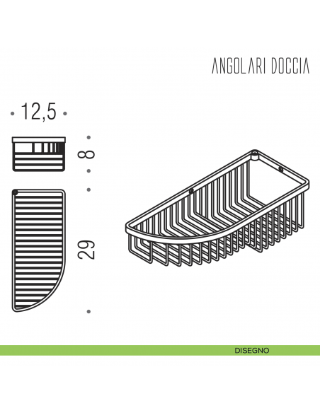 Angolare doccia Colombo Design disegno