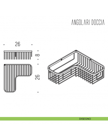 Angolare doccia Colombo Design disegno