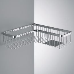 Angolare doccia Colombo Design con ripiano in inox