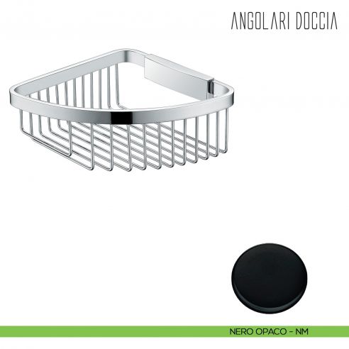 Angolare doccia Colombo Design sganciabile B9648 neropaco