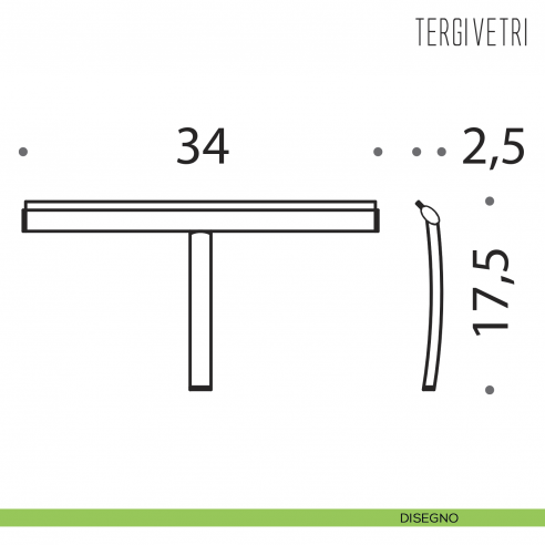 Tergivetro per box doccia Colombo Design disegno