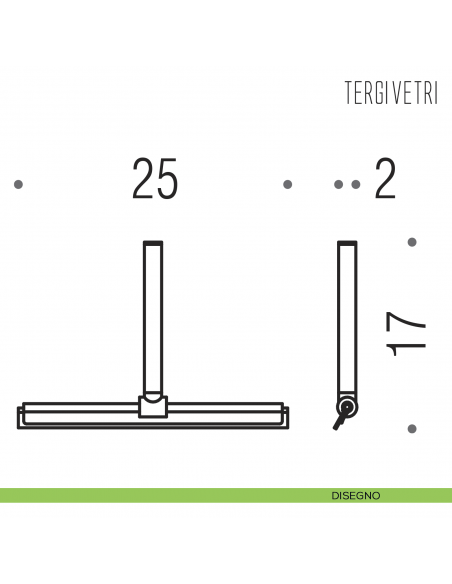 Tergivetro per box doccia Colombo Design disegno