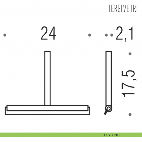 Tergivetro per box doccia Colombo Design B9656 DISEGNO