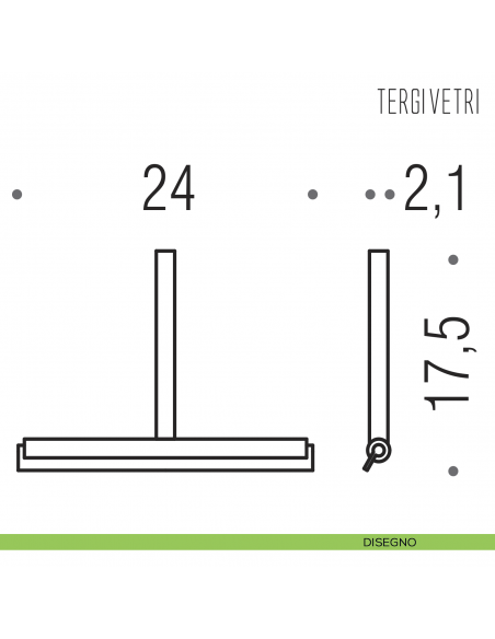 Tergivetro per box doccia Colombo Design B9656 DISEGNO
