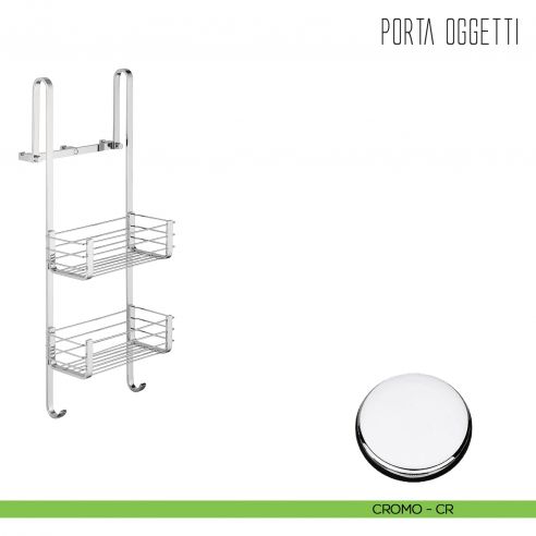 Cavalletto portaoggetti universale per box doccia Colombo Design cromo