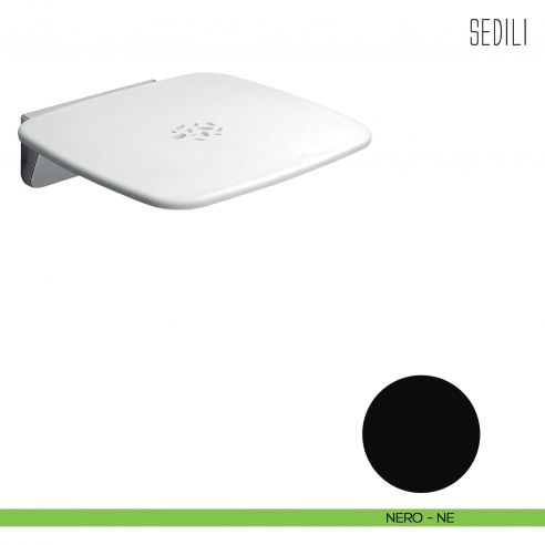 Sedile per doccia ribaltabile Colombo Design B9645 nero