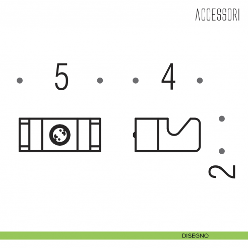Porta tergivetro a muro per box doccia Colombo Design disegno