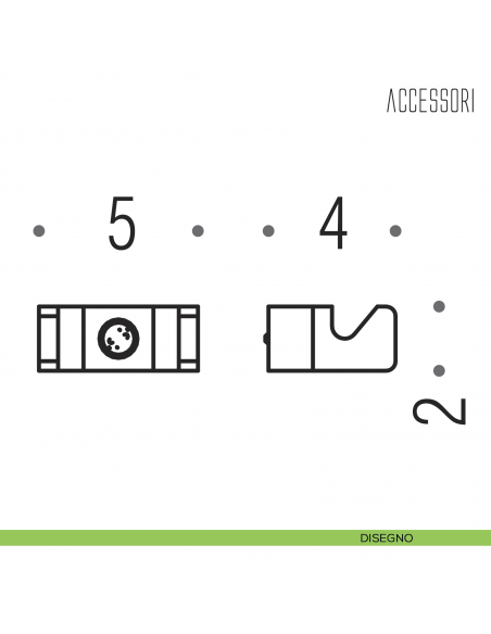 Porta tergivetro a muro per box doccia Colombo Design disegno