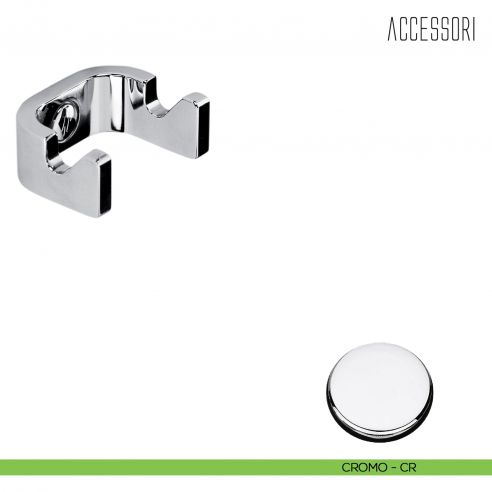 Porta tergivetro a muro per box doccia Colombo Design cromo