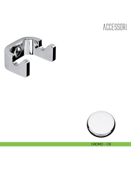 Porta tergivetro a muro per box doccia Colombo Design cromo