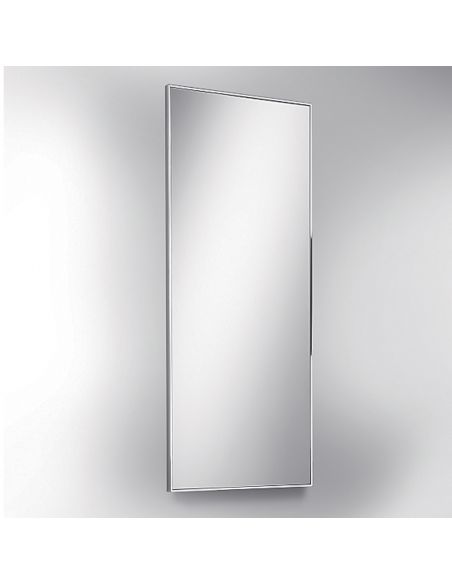 Specchio rettangolare con cornice acciaio Colombo Design Fashion Mirrors 100x40 cm