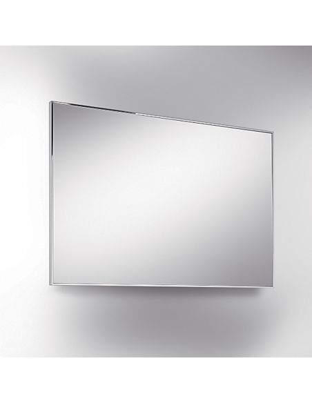 Specchio rettangolare con cornice acciaio Colombo Design Fashion Mirrors 60x90 cm
