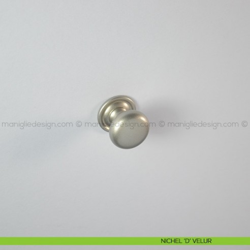 Pomello per mobile Confalonieri LIB0014 nichel 'd' velur