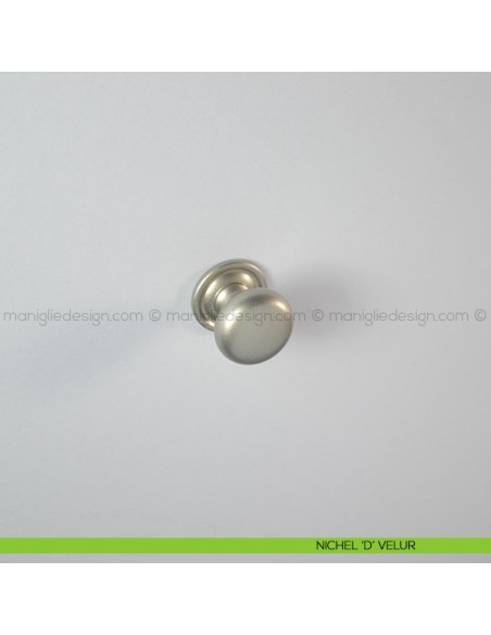 Pomello per mobile Confalonieri LIB0014 nichel 'd' velur