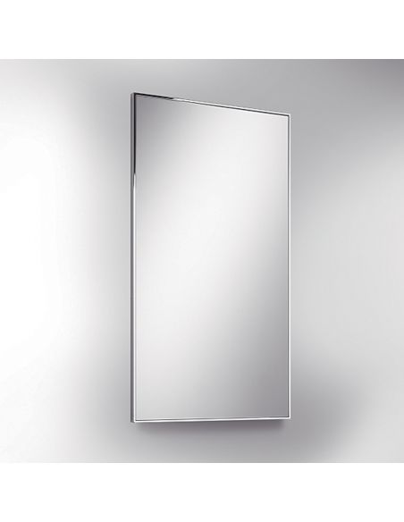 Specchio rettangolare con cornice acciaio Colombo Design Fashion Mirrors 90x50 cm