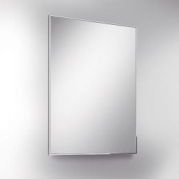 Specchio rettangolare con cornice acciaio Colombo Design Fashion Mirrors 80x60 cm
